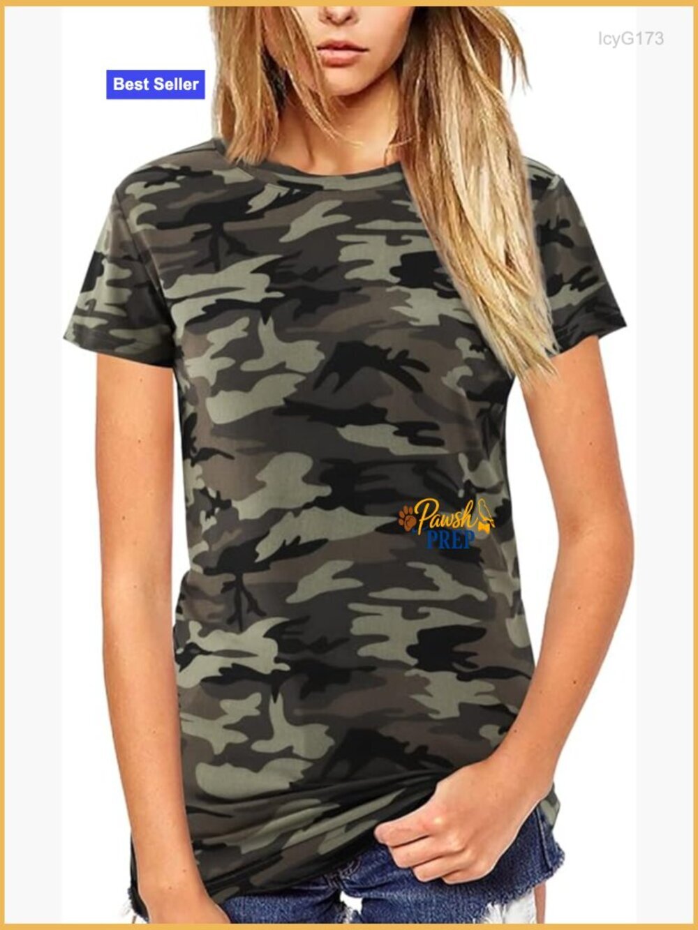 Short Sleeve Crew Neck Soft Cotton Blend T-Shirt Tunic Length Blouse